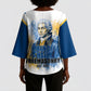 Prince Hall Freemasonry Kimono Sleeve Blouse Square And Compass Letter G Watercolor Portrait Art