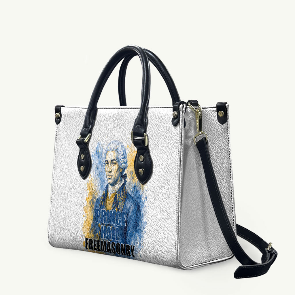 Prince Hall Freemasonry Leather Bag Square And Compass Letter G Watercolor Portrait Art
