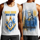 Prince Hall Freemasonry Men Tank Top Square And Compass Letter G Watercolor Portrait Art