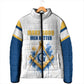 Prince Hall Freemasonry Padded Jacket Square And Compass Letter G Watercolor Portrait Art