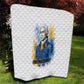 Prince Hall Freemasonry Quilt Square And Compass Letter G Watercolor Portrait Art