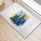 Prince Hall Freemasonry Rubber Doormat Square And Compass Letter G Watercolor Portrait Art