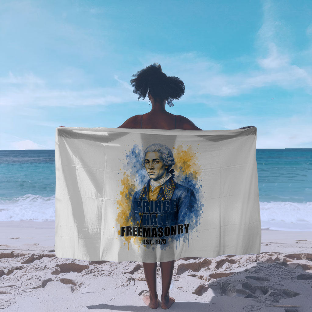 Prince Hall Freemasonry Sarong Square And Compass Letter G Watercolor Portrait Art