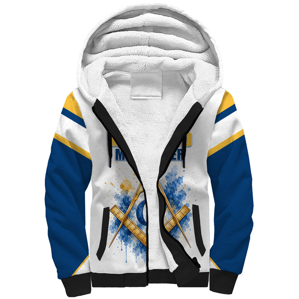 Prince Hall Freemasonry Sherpa Hoodie Square And Compass Letter G Watercolor Portrait Art