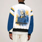 Prince Hall Freemasonry Sleeve Zip Bomber Jacket Square And Compass Letter G Watercolor Portrait Art