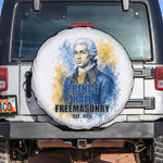Prince Hall Freemasonry Spare Tire Cover Square And Compass Letter G Watercolor Portrait Art