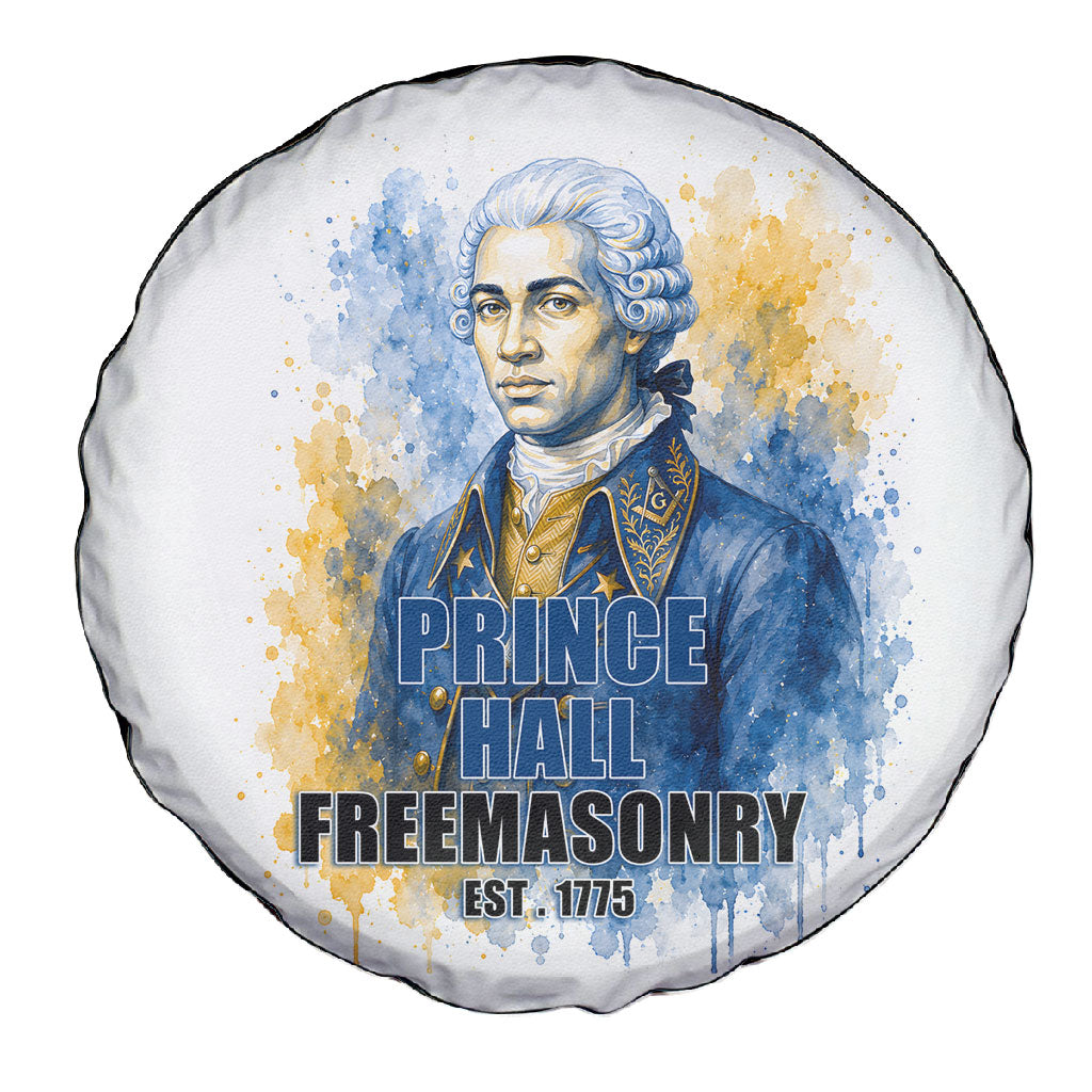 Prince Hall Freemasonry Spare Tire Cover Square And Compass Letter G Watercolor Portrait Art
