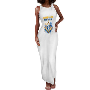 Prince Hall Freemasonry Tank Maxi Dress Square And Compass Letter G Watercolor Portrait Art