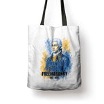 Prince Hall Freemasonry Tote Bag Square And Compass Letter G Watercolor Portrait Art
