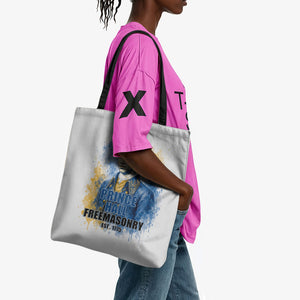 Prince Hall Freemasonry Tote Bag Square And Compass Letter G Watercolor Portrait Art