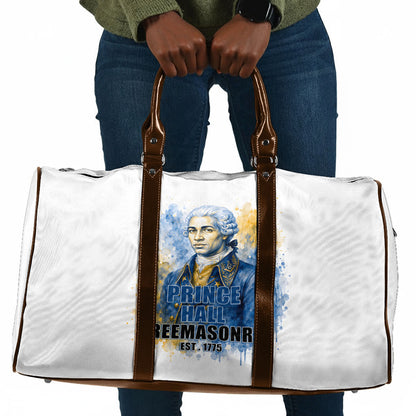 Prince Hall Freemasonry Travel Bag Square And Compass Letter G Watercolor Portrait Art