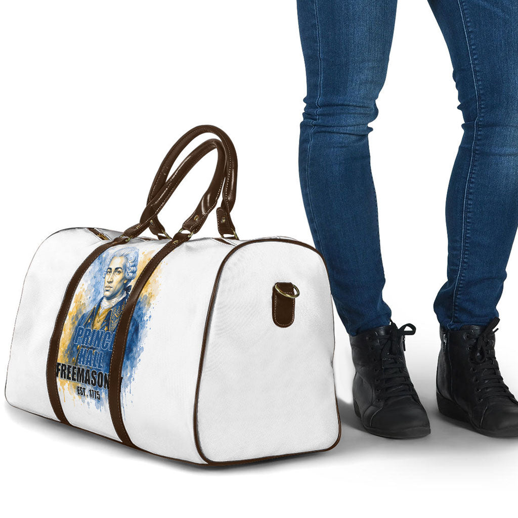 Prince Hall Freemasonry Travel Bag Square And Compass Letter G Watercolor Portrait Art