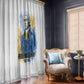 Prince Hall Freemasonry Window Curtain Square And Compass Letter G Watercolor Portrait Art