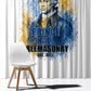 Prince Hall Freemasonry Window Curtain Square And Compass Letter G Watercolor Portrait Art