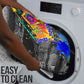Prince Hall Freemasonry Bathroom Set Colorful Graffiti Paint Splatter On Urban Stone Wall
