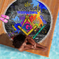 Prince Hall Freemasonry Beach Blanket Colorful Graffiti Paint Splatter On Urban Stone Wall