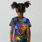 Prince Hall Freemasonry Kid T shirt Colorful Graffiti Paint Splatter On Urban Stone Wall