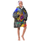 Prince Hall Freemasonry Kid Wearable Blanket Hoodie Colorful Graffiti Paint Splatter On Urban Stone Wall