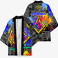 Prince Hall Freemasonry Kimono Colorful Graffiti Paint Splatter On Urban Stone Wall