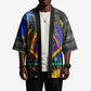 Prince Hall Freemasonry Kimono Colorful Graffiti Paint Splatter On Urban Stone Wall