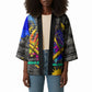 Prince Hall Freemasonry Kimono Colorful Graffiti Paint Splatter On Urban Stone Wall