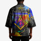 Prince Hall Freemasonry Kimono Colorful Graffiti Paint Splatter On Urban Stone Wall