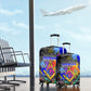 Prince Hall Freemasonry Luggage Cover Colorful Graffiti Paint Splatter On Urban Stone Wall