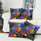 Prince Hall Freemasonry Pillow Cover Colorful Graffiti Paint Splatter On Urban Stone Wall