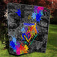 Prince Hall Freemasonry Quilt Colorful Graffiti Paint Splatter On Urban Stone Wall