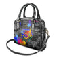 Prince Hall Freemasonry Shoulder Handbag Colorful Graffiti Paint Splatter On Urban Stone Wall