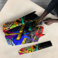 Prince Hall Freemasonry Umbrella Colorful Graffiti Paint Splatter On Urban Stone Wall