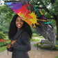 Prince Hall Freemasonry Umbrella Colorful Graffiti Paint Splatter On Urban Stone Wall