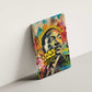 Martin Luther King Graffiti Afro Canvas Wall Art Colorful Spray Paint Quotes and Crown - African Pride