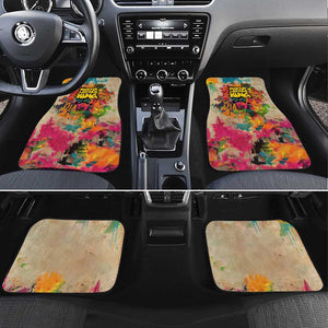 Martin Luther King Graffiti Afro Car Mats Colorful Spray Paint Quotes and Crown - African Pride