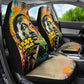 Martin Luther King Graffiti Afro Car Seat Cover Colorful Spray Paint Quotes and Crown - African Pride