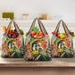 Martin Luther King Graffiti Afro Grocery Bag Colorful Spray Paint Quotes and Crown - African Pride