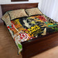 Martin Luther King Graffiti Afro Quilt Bed Set Colorful Spray Paint Quotes and Crown - African Pride