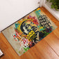 Martin Luther King Graffiti Afro Rubber Doormat Colorful Spray Paint Quotes and Crown - African Pride