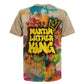 Martin Luther King Graffiti Afro Rugby Jersey Colorful Spray Paint Quotes and Crown - African Pride