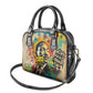 Martin Luther King Graffiti Afro Shoulder Handbag Colorful Spray Paint Quotes and Crown - African Pride