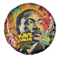 Martin Luther King Graffiti Afro Spare Tire Cover Colorful Spray Paint Quotes and Crown - African Pride