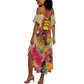 Martin Luther King Graffiti Afro Summer Maxi Dress Colorful Spray Paint Quotes and Crown - African Pride