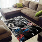 Martin Luther King Day Afro Area Rug Civil Rights Leader - Classic American Street Graffiti - African Pride