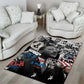 Martin Luther King Day Afro Area Rug Civil Rights Leader - Classic American Street Graffiti - African Pride