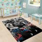 Martin Luther King Day Afro Area Rug Civil Rights Leader - Classic American Street Graffiti - African Pride