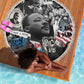 Martin Luther King Day Afro Beach Blanket Civil Rights Leader - Classic American Street Graffiti - African Pride