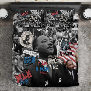 Martin Luther King Day Afro Bedding Set Civil Rights Leader - Classic American Street Graffiti - African Pride