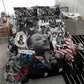 Martin Luther King Day Afro Bedding Set Civil Rights Leader - Classic American Street Graffiti - African Pride
