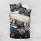 Martin Luther King Day Afro Bedding Set Civil Rights Leader - Classic American Street Graffiti - African Pride