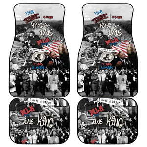 Martin Luther King Day Afro Car Mats Civil Rights Leader - Classic American Street Graffiti - African Pride